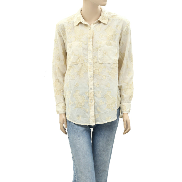 Anthropologie Buttondown Shirt Top