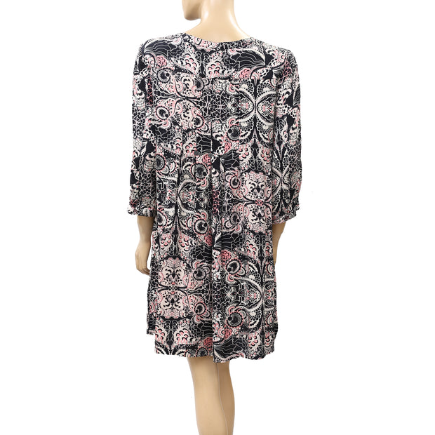 Odd Molly Anthropologie Floral Paisley Printed Shift Mini Dress M 2