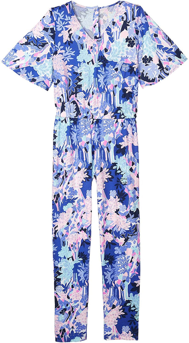 Lilly Pulitzer Girls Mini Maliah Floral Jumpsuit Dress