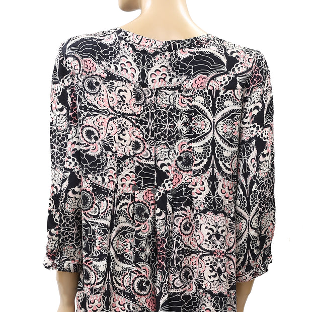 Odd Molly Anthropologie Floral Paisley Printed Shift Mini Dress M 2
