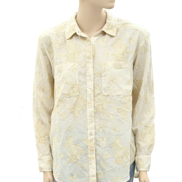 Anthropologie Buttondown Shirt Top