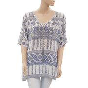 Monsoon Beaded Embellished Embroidered Printed Tunic Top