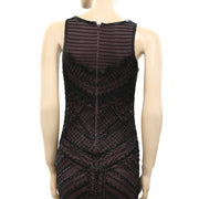 Mac Duggal Beaded Black Maxi Gown Dress