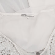 Siberian Beaded Embellished White Mini Dress L-40
