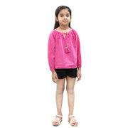 White Chocolate Kids Girls Solid Top 6-7 Years
