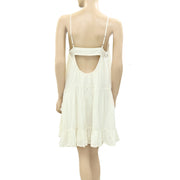 Ecote Urban Outfitters Maddie Tiered Sundress Ivory Mini Dress S