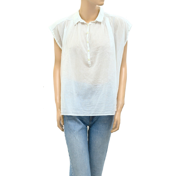 Zadig & Voltaire Ivory Kimono Tunic Top