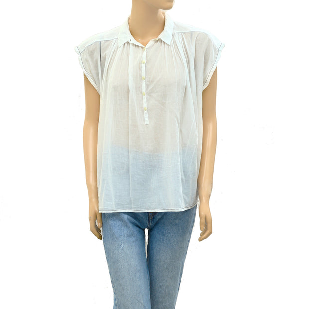 Zadig & Voltaire Ivory Kimono Tunic Top XS