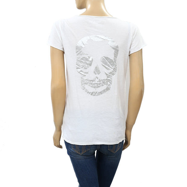 Zadig & Voltaire Tunisien MC Skull Print T-Shirt Top