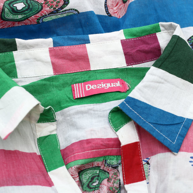Desigual 儿童女孩花卉印花长袍衬衫上衣