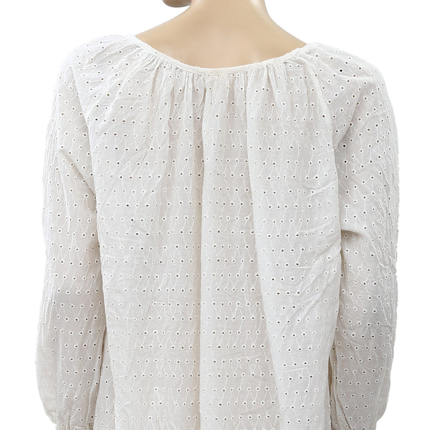 Nili Lotan Eyelet Embroidered Mini Dress