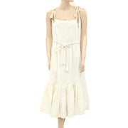 Sea New York Willa Smocked Maxi Long Dress S