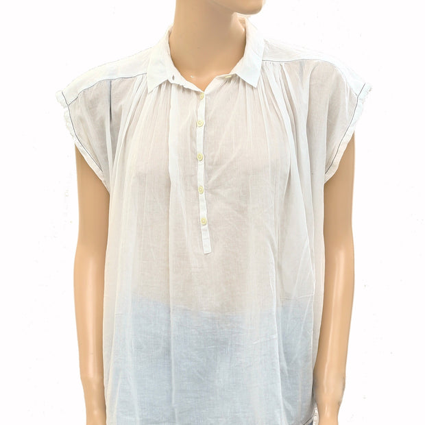 Zadig & Voltaire Ivory Kimono Tunic Top XS