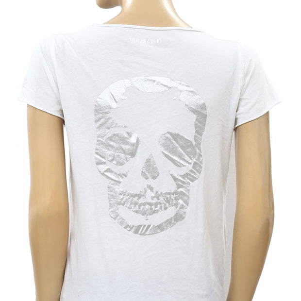 Zadig & Voltaire Tunisien MC Skull Print T-Shirt Top