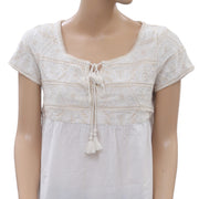 Odd Molly Anthropologie Embroidered Blouse Top S-1