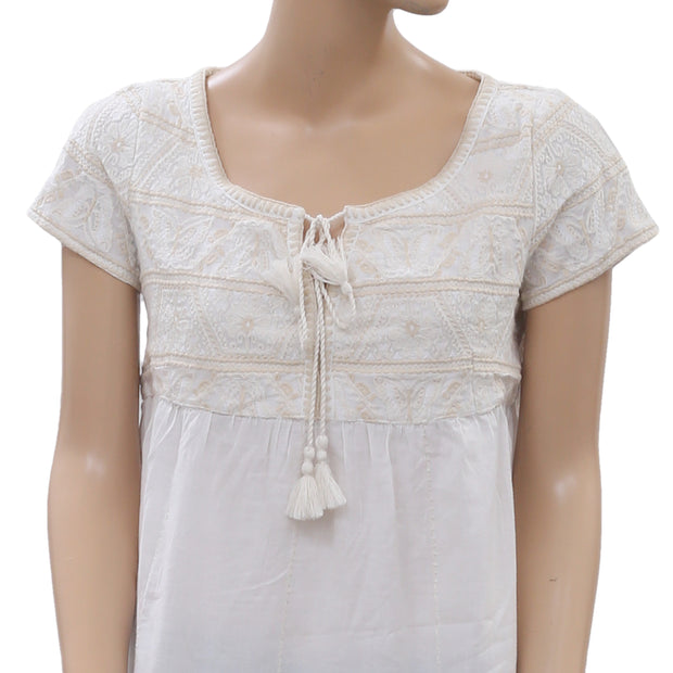 Odd Molly Anthropologie Embroidered Blouse Top S-1