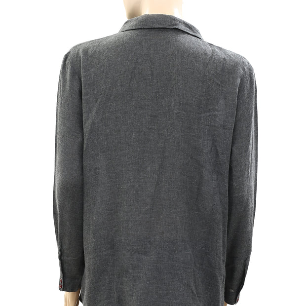 Laurence Dolige Paris Buttondown Shirt Top M
