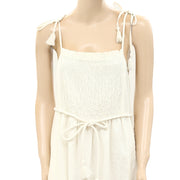 Sea New York Willa Smocked Maxi Long Dress S