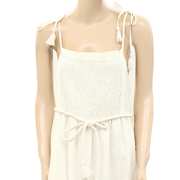 Sea New York Willa Smocked Maxi Long Dress S