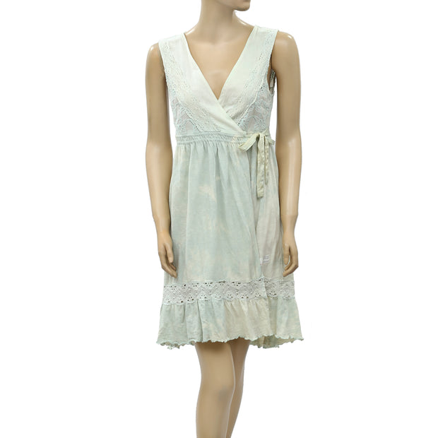 Odd Molly Anthropologie Eyelet Embroidered Mini Dress S 1