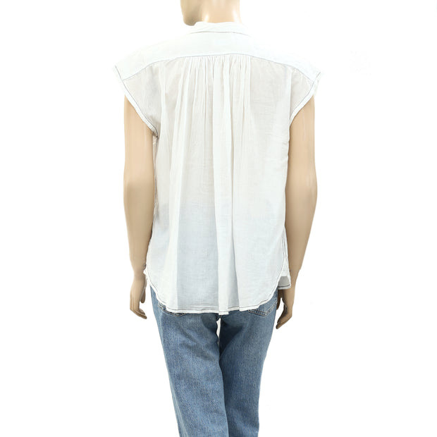 Zadig & Voltaire Ivory Kimono Tunic Top XS