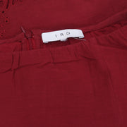 IRO Carina Eyelet Embroidered Mini Skirt M