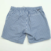 Bonobos Blue And White Gingham Print Swim Shorts XS