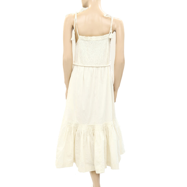 Sea New York Willa Smocked Maxi Long Dress S