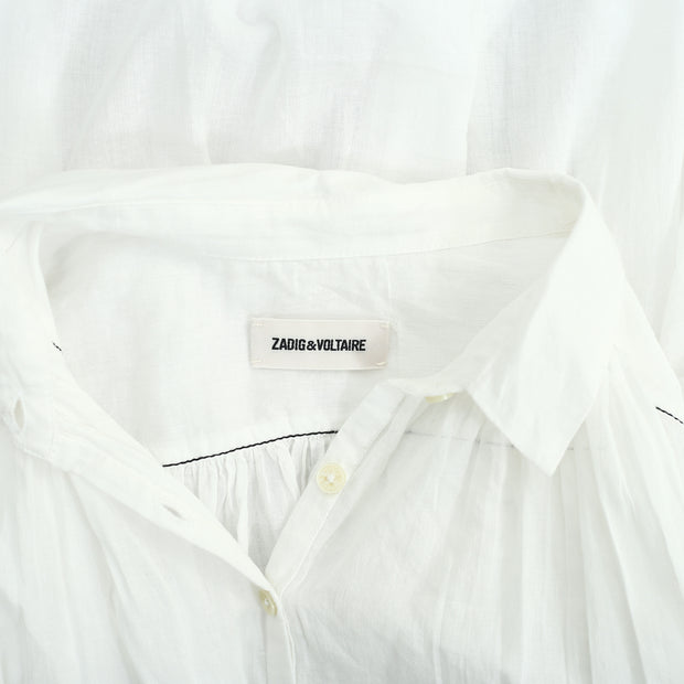 Zadig & Voltaire Ivory Kimono Tunic Top XS