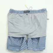 Bonobos Blue And White Gingham Print Swim Shorts XS