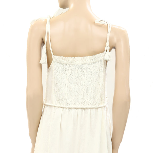 Sea New York Willa Smocked Maxi Long Dress S