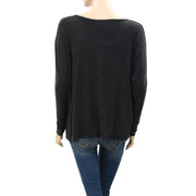 Guess Printed Sequin Embroidered Blouse T-Shirt Top XS
