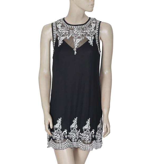 New Abercrombie & Fitch New York Embroidered Sleeveless Mini Dress S