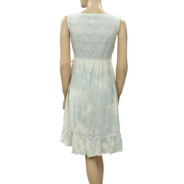Odd Molly Anthropologie Eyelet Embroidered Mini Dress S 1