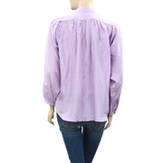 Apiece Apart Purple Silk Blouse Top S