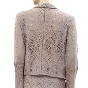 Odd Molly Anthropologie Eyelet Embroidered Blouse Top & Pants Set M-2