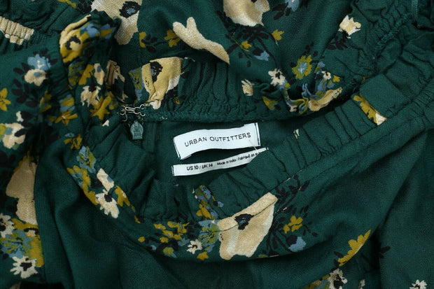 Urban Outfitters Ruched Floral Printed Mini Dress M