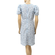 PIA TJELTA Floral Printed Puff Sleeves Mini Dress