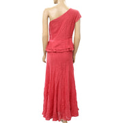 Monsoon One Shoulder Long Gown Maxi Dress S