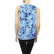 Lilly Pulitzer Essie Printed Tank Blouse Top