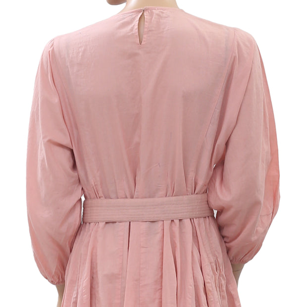Rhode Resort Devi Blush Midi Dress XS