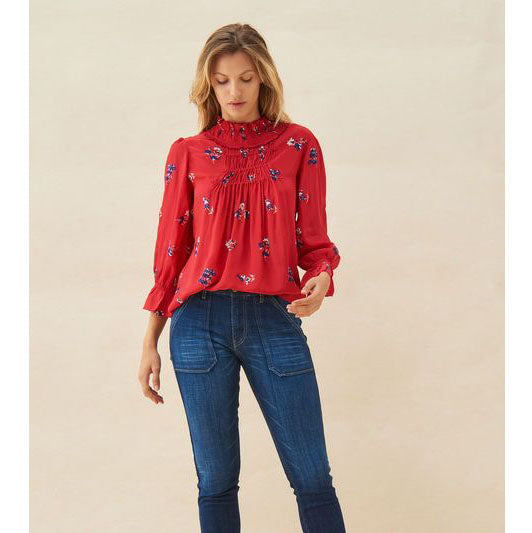 BA&SH Cluny Blouse Top S