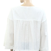 Anthropologie Catrina Embroidered Blouse Top S