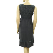 Odd Molly Anthropologie Eyelet Embroidered Mini Wrap Dress XS