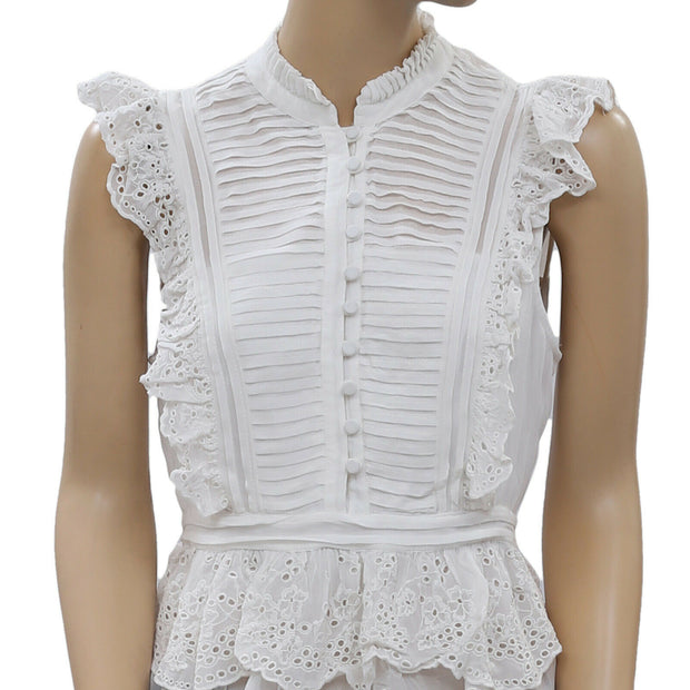 All Saints Lola 刺绣衬衫上衣