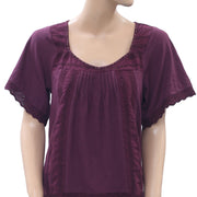 Odd Molly Anthropologie 孔眼刺绣衬衫上衣 XS