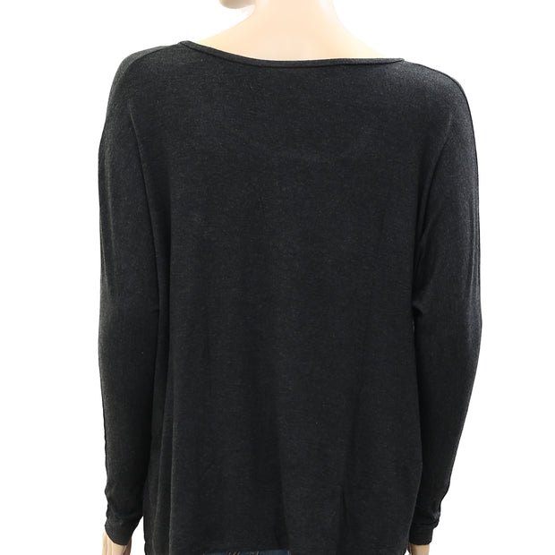 Guess Printed Sequin Embroidered Blouse T-Shirt Top XS