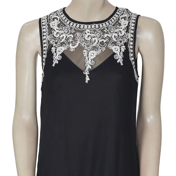 New Abercrombie & Fitch New York Embroidered Sleeveless Mini Dress S