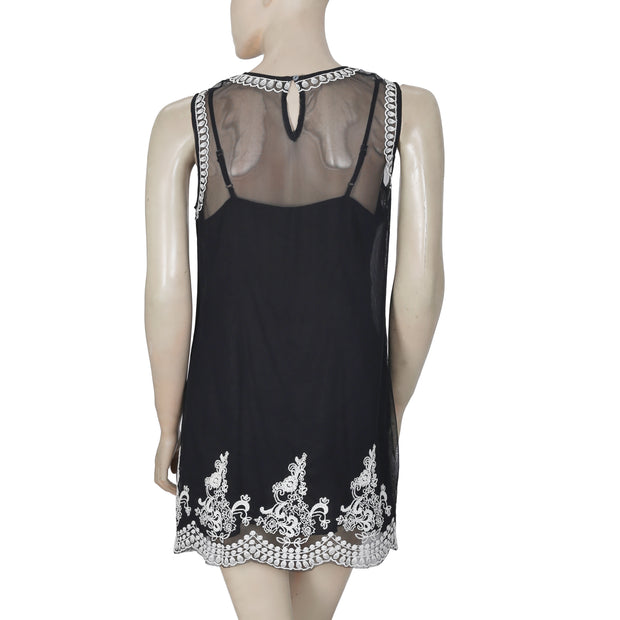 New Abercrombie & Fitch New York Embroidered Sleeveless Mini Dress S