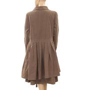 Ewa I Walla Peasant Lagenlook Vintage Buttondown Coat Jacket Dress M